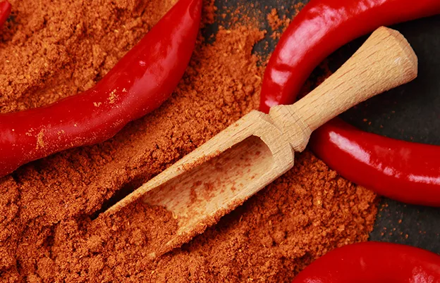 chili peppers and powder