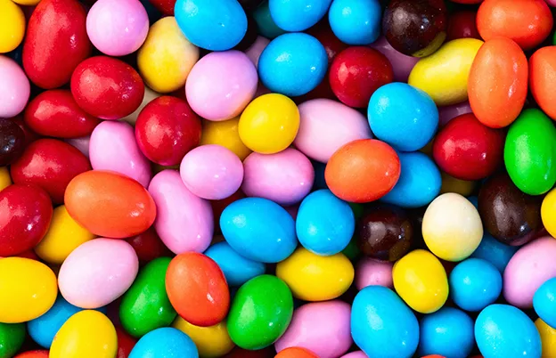 colorful shelled candies