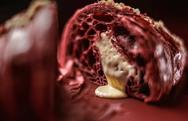 red velvet croissant